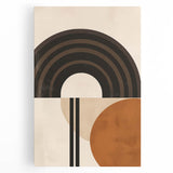 Eclectic Boho Decor Canvas | Bohemian Wall Art | Geometric Arch Design