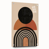 Bohemian Wall Art | Eclectic Boho Decor Canvas | Geometric Circle Design