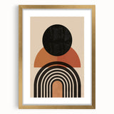 Bohemian Wall Art | Eclectic Boho Decor Canvas | Geometric Circle Design