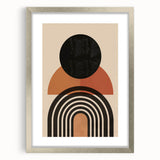 Bohemian Wall Art | Eclectic Boho Decor Canvas | Geometric Circle Design