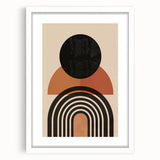 Bohemian Wall Art | Eclectic Boho Decor Canvas | Geometric Circle Design