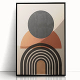 Bohemian Wall Art | Eclectic Boho Decor Canvas | Geometric Circle Design