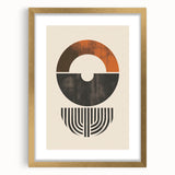 Boho Chic Wall Art | Artistic Bohemian Style | Geometric Circle Design