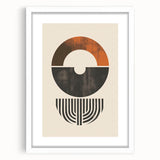 Boho Chic Wall Art | Artistic Bohemian Style | Geometric Circle Design