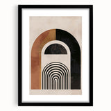 Bohemian Wall Art | Eclectic Boho Decor Canvas | Abstract Arch Design