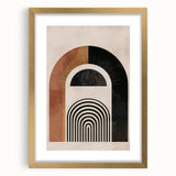 Bohemian Wall Art | Eclectic Boho Decor Canvas | Abstract Arch Design