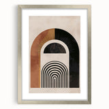 Bohemian Wall Art | Eclectic Boho Decor Canvas | Abstract Arch Design