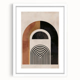 Bohemian Wall Art | Eclectic Boho Decor Canvas | Abstract Arch Design