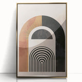 Bohemian Wall Art | Eclectic Boho Decor Canvas | Abstract Arch Design