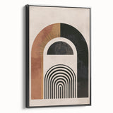 Bohemian Wall Art | Eclectic Boho Decor Canvas | Abstract Arch Design