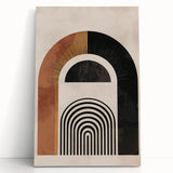 Bohemian Wall Art | Eclectic Boho Decor Canvas | Abstract Arch Design