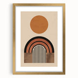 Eclectic Boho Decor | Artistic Bohemian Wall Art | Geometric Circle Design