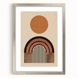 Eclectic Boho Decor | Artistic Bohemian Wall Art | Geometric Circle Design