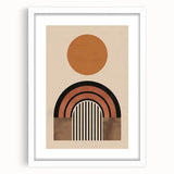 Eclectic Boho Decor | Artistic Bohemian Wall Art | Geometric Circle Design