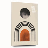 Boho Wall Art | Artistic Bohemian Decor | Geometric Circle and Arch Design