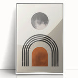 Boho Wall Art | Artistic Bohemian Decor | Geometric Circle and Arch Design