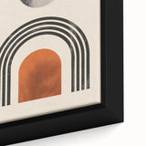 Boho Wall Art | Artistic Bohemian Decor | Geometric Circle and Arch Design