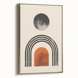 Boho Wall Art | Artistic Bohemian Decor | Geometric Circle and Arch Design