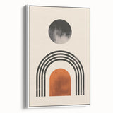 Boho Wall Art | Artistic Bohemian Decor | Geometric Circle and Arch Design