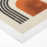 Boho Wall Art | Artistic Bohemian Decor | Geometric Circle and Arch Design