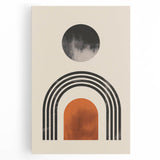 Boho Wall Art | Artistic Bohemian Decor | Geometric Circle and Arch Design