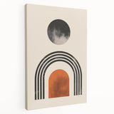 Boho Wall Art | Artistic Bohemian Decor | Geometric Circle and Arch Design