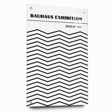 Bohemian Black and White Chevron Art | Eclectic Bauhaus Boho Decor Print