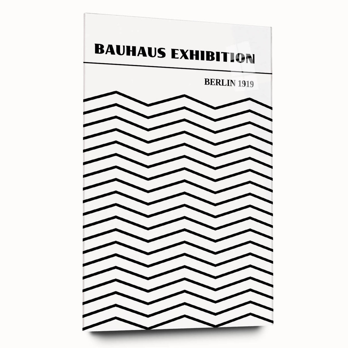 Bohemian Black and White Chevron Art | Eclectic Bauhaus Boho Decor Print