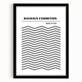 Bohemian Black and White Chevron Art | Eclectic Bauhaus Boho Decor Print