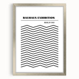 Bohemian Black and White Chevron Art | Eclectic Bauhaus Boho Decor Print