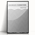Bohemian Black and White Chevron Art | Eclectic Bauhaus Boho Decor Print