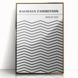 Bohemian Black and White Chevron Art | Eclectic Bauhaus Boho Decor Print