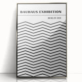 Bohemian Black and White Chevron Art | Eclectic Bauhaus Boho Decor Print