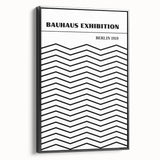 Bohemian Black and White Chevron Art | Eclectic Bauhaus Boho Decor Print