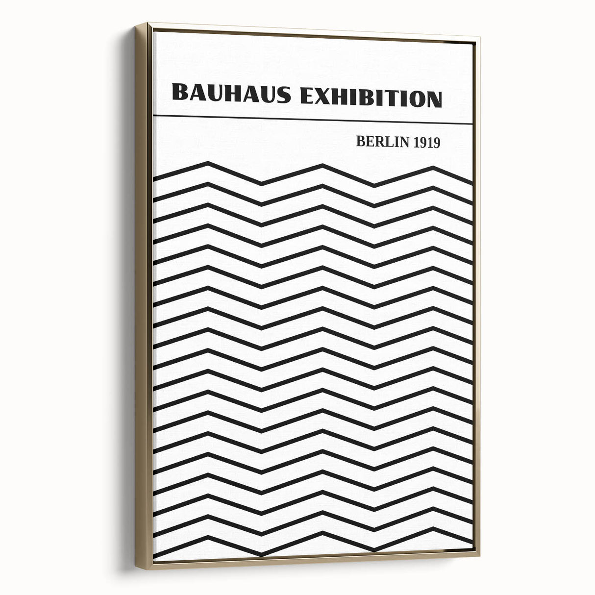Bohemian Black and White Chevron Art | Eclectic Bauhaus Boho Decor Print