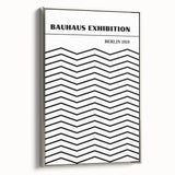 Bohemian Black and White Chevron Art | Eclectic Bauhaus Boho Decor Print