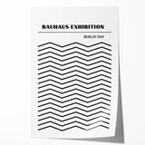 Bohemian Black and White Chevron Art | Eclectic Bauhaus Boho Decor Print