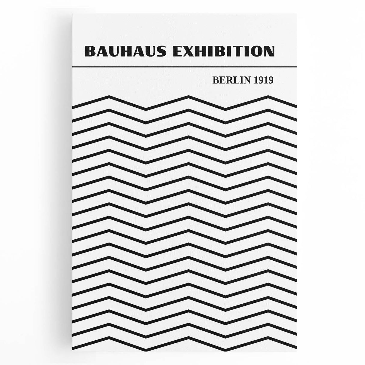 Bohemian Black and White Chevron Art | Eclectic Bauhaus Boho Decor Print