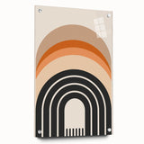 Boho Wall Art | Eclectic Bohemian Decor Canvas | Colorful Arch Design