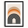 Boho Wall Art | Eclectic Bohemian Decor Canvas | Colorful Arch Design