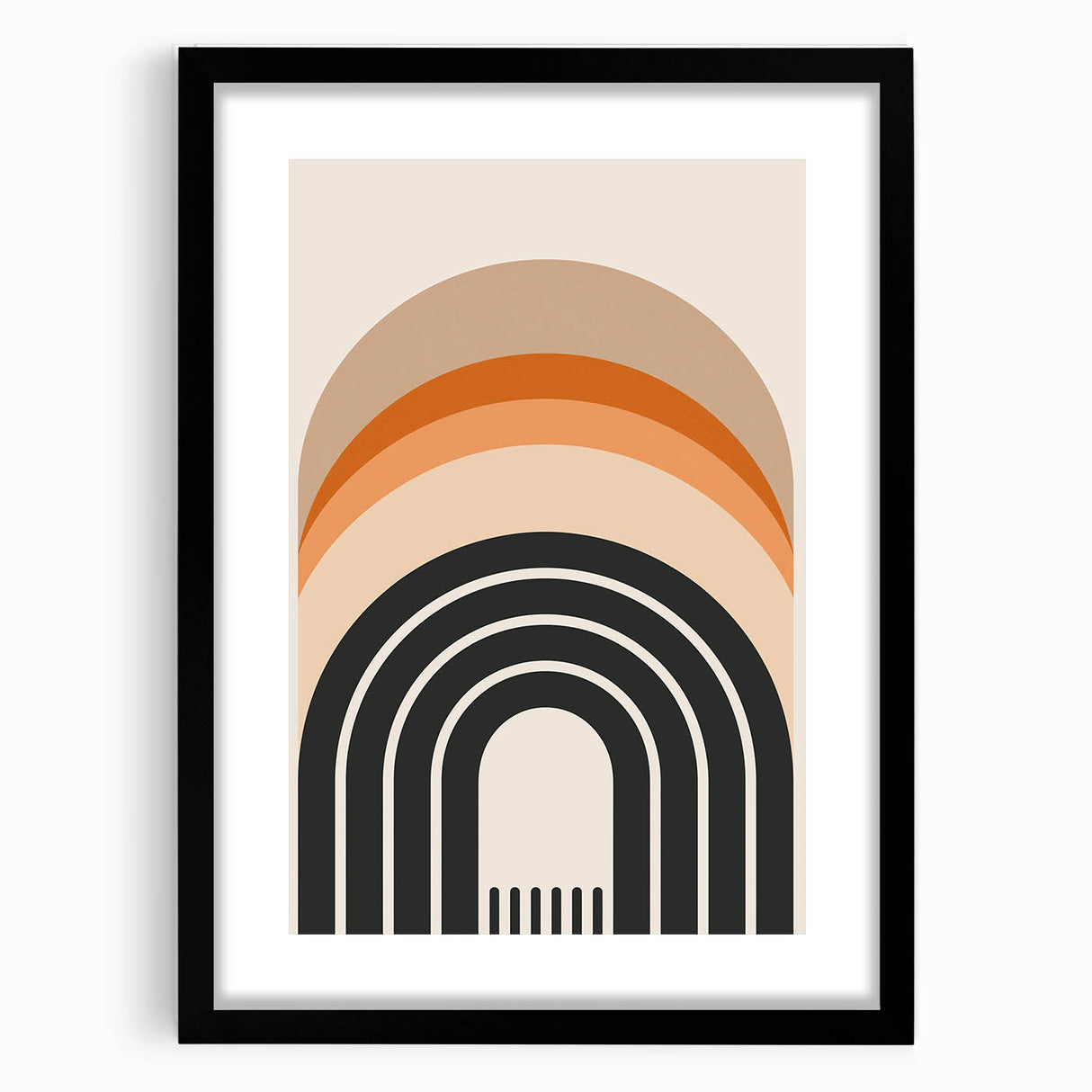 Boho Wall Art | Eclectic Bohemian Decor Canvas | Colorful Arch Design