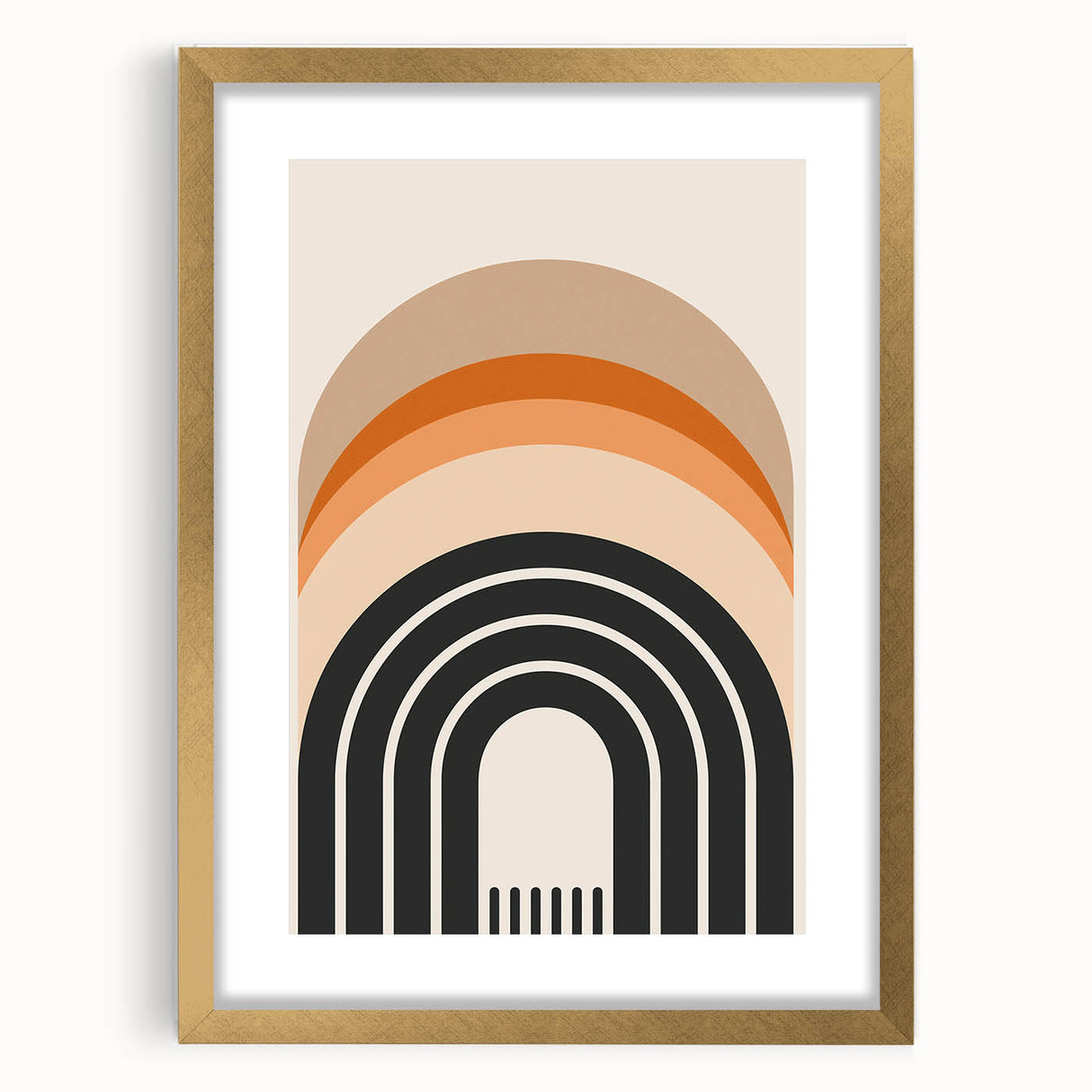 Boho Wall Art | Eclectic Bohemian Decor Canvas | Colorful Arch Design