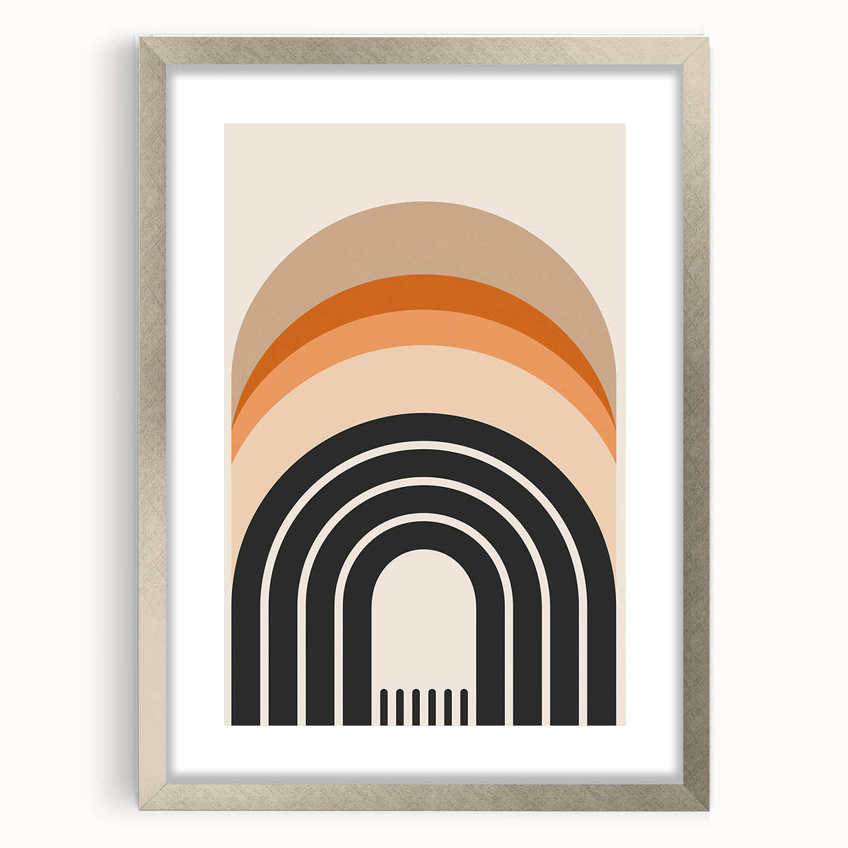Boho Wall Art | Eclectic Bohemian Decor Canvas | Colorful Arch Design