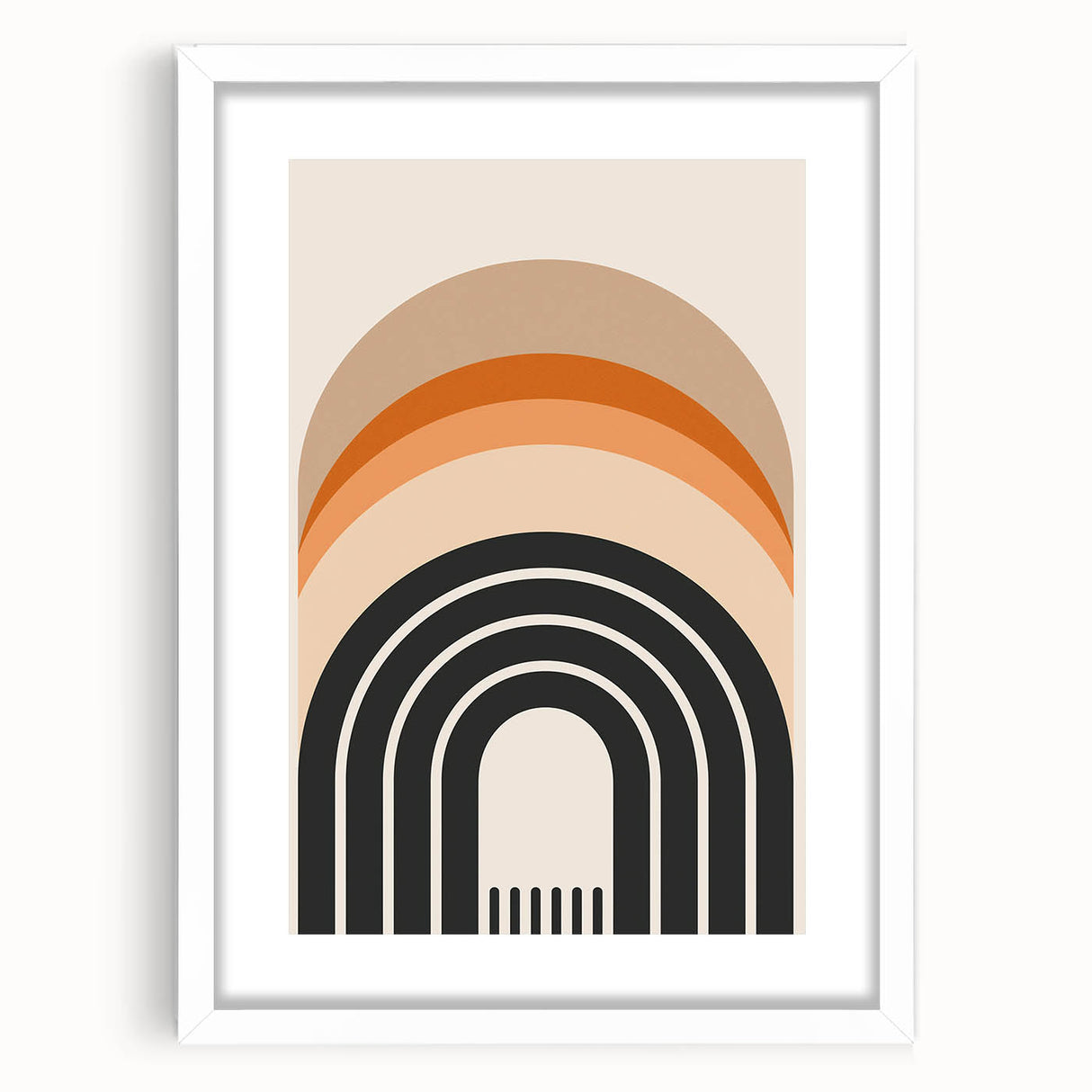 Boho Wall Art | Eclectic Bohemian Decor Canvas | Colorful Arch Design