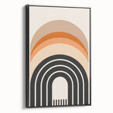 Boho Wall Art | Eclectic Bohemian Decor Canvas | Colorful Arch Design