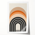 Boho Wall Art | Eclectic Bohemian Decor Canvas | Colorful Arch Design