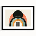 Bohemian Wall Art | Retro Bauhaus Arches Boho Canvas | Eclectic Art Print