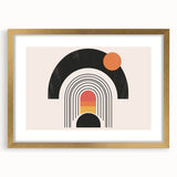 Boho Wall Art | Eclectic Bohemian Decor | Colorful Arch and Circle Design