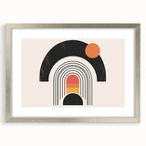 Boho Wall Art | Eclectic Bohemian Decor | Colorful Arch and Circle Design