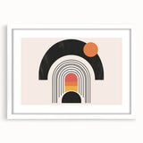 Boho Wall Art | Eclectic Bohemian Decor | Colorful Arch and Circle Design